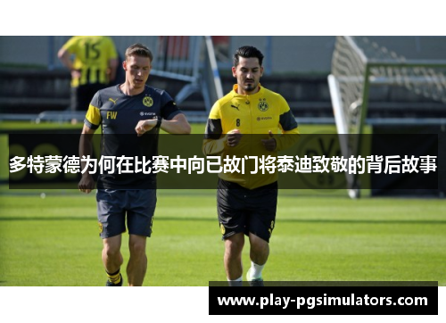 多特蒙德为何在比赛中向已故门将泰迪致敬的背后故事